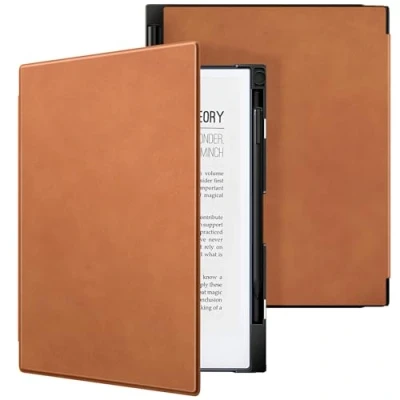 Abbildung von TiMOVO Hülle Kompatibel mit Remarkable 2 Tablet, Schlanke Leichte Ständer Harter Rückseite &amp; Stifthalter für Paper Tablet 10,3&quot; 2020, Vintage Braun