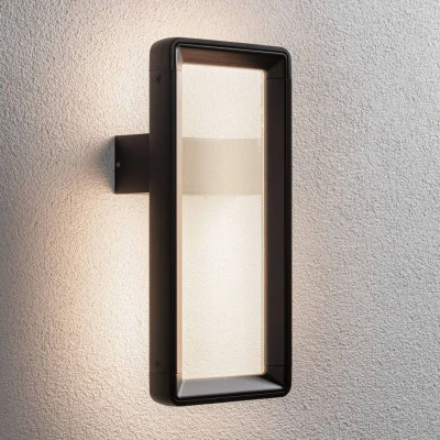 Abbildung von Paulmann LED Außen Wandleuchte »Reana IP44 176x107mm 3000K 2x3W 2x130lm 230V Anthrazit Metall«, 2 flammig, Bewegungsmelder mit Hochfrequenz Sensor