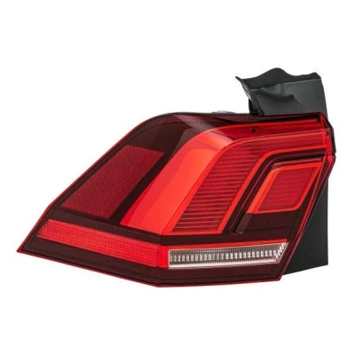 Abbildung von HELLA 2SD 012 519 031 Rückleuchte links äusserer Teil, oberer Teil LED, WY21W 12 Rot mit Glühlampe, Lampenträger VOLKSWAGEN: Tiguan II