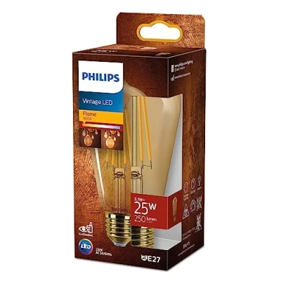Abbildung von Philips LEDclassic E27 Lampe Gold, ersetzt 25W, warmweiß (1800 Kelvin), Dekolampe