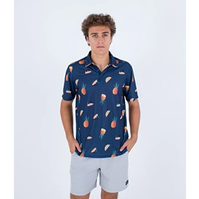 Abbildung von Hurley Herren H2o dri Ace Fiesta Meshpolo S/S Tshirt, Abgrund, S