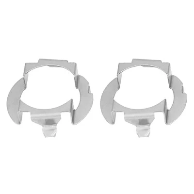 Abbildung von Qiilu 1 Paar H7 LED Basis Adapter Lampe Leuchtmittel Projektor Clip Metall Inhaber Montage