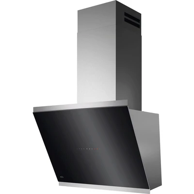 Abbildung von AEG Dunstabzugshaube Serie 7000 mit SilenceTech 60cm kopffreie Wandhaube Glas Ab und Umluft max. 760 m3/h im Abluftbetrieb 67 dB(A) Lüftenfunktion Edelstahl GV77D61SL