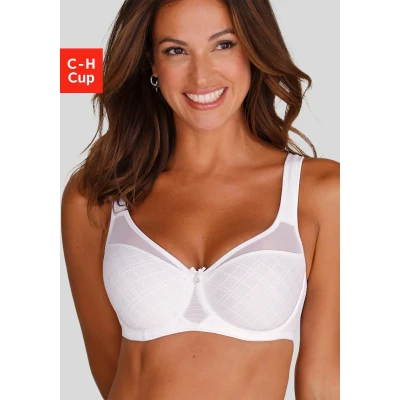 Abbildung von Lascana Nuance BY Minimizer Bügel BH, Damen, Größe: 75H, White