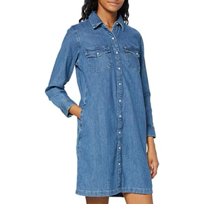 Abbildung von Levi&#039;s Damen Selma Dress Going Steady (3) Kleid, Blue (Going (2) 0000), XS EU