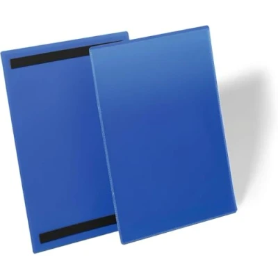 Abbildung von Durable Kennzeichnungstasche (A4 hoch) Packung à 50 Stück, blau, 174407