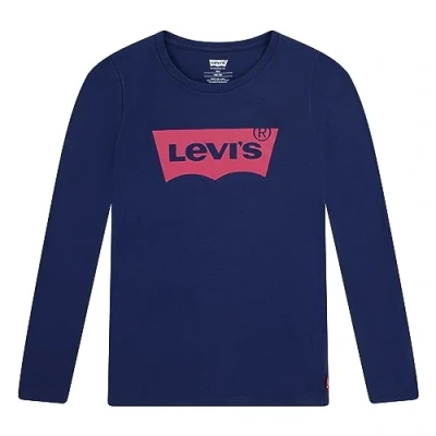 Abbildung von Levi&#039;s Batwing TEE Langarmshirt für Kinder, Größe: 128, Medieval blue