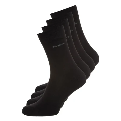 Abbildung von camano Online WALK Socks Unisex 4 PACK Socken, Größe: 47 49, Black