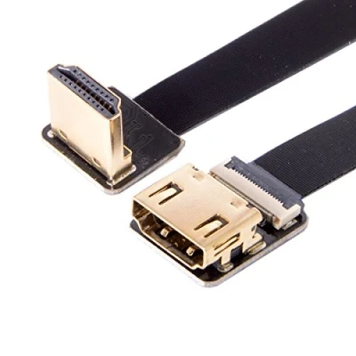 Abbildung von chenyang CYFPV HDMI FPC Flaches Verlängerungskabel für Kamera HDTV Multicopter Luftfotografie 90 Degree Down Angled 0.2M