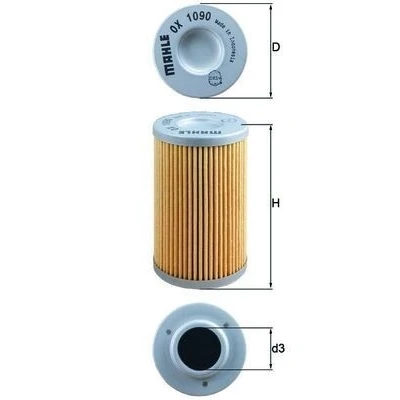 Abbildung von MAHLE ORIGINAL OX 1090 Ölfilter Filtereinsatz