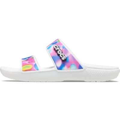 Abbildung von Crocs ClassicCrocsSolarizedSandal, Holzschuh, White/Pink,