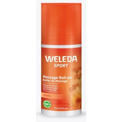 Abbildung von WELEDA Bio Sport Massage Roll On Arnika Unisex Naturkosmetik Körperpflege Roller lockert Verspannungen &amp; unterstützt die Muskel Regeneration nach dem Pflege für unterwegs (vegan / 1x 75ml)