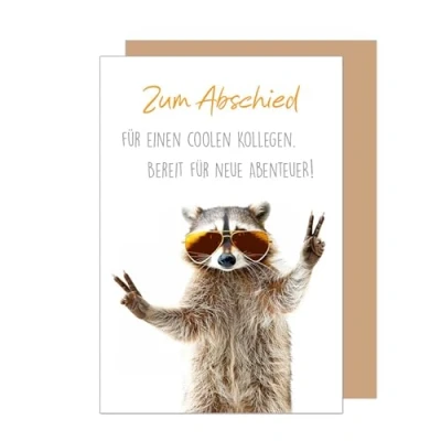 Abbildung von Edition Seidel Premium Glückwunschkarte zum Abschied mit Umschlag. Abschiedskarte Grußkarte Karte Billet Ruhestand Jobwechsel Mann Frau Kollege Kollegin Freunde (AS134 SW024)
