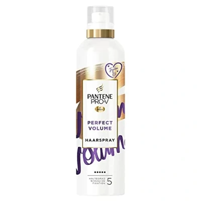 Abbildung von Pantene Pro V Haarspray, Perfect Volume, 250ml, mit Jojobaöl, Haltegrad 5, kreiert langanhaltendes Volumen, Haarpflege
