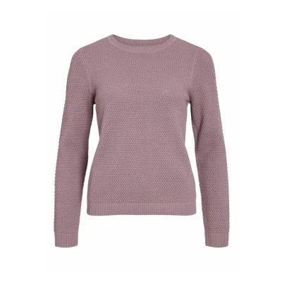Abbildung von VILA Vidalo O NECK Strickpullover, Damen, Größe: XS, Toadstool