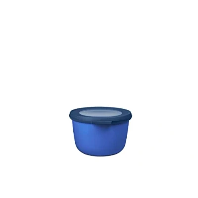 Abbildung von Mepal Multi Bowl Cirqula Round Vorratsdose mit Deckel Geeignet als Luftdichte Aufbewahrungsbox für den Kühlschrank, Mikrowellengeschirr &amp; Frischhaltedosen 500 ml Vivid blue