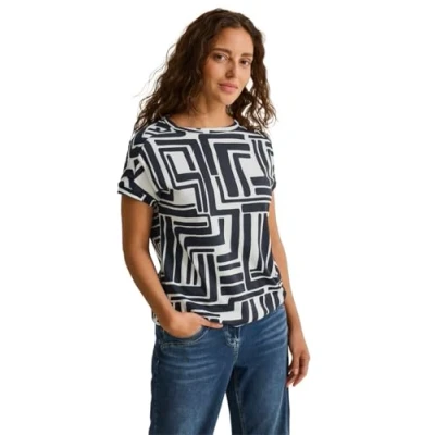Abbildung von Cecil Damen B323099 T Shirt, Universal Blue, M EU