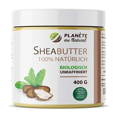 Abbildung von SheaButter Biologisch Karité Butter 100% Rein Natürlich Unraffiniert (400 g (1er Pack))