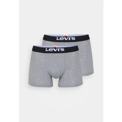 Abbildung von Levi&#039;s MEN Solid Basic Brief 2 PACK Boxerbriefs, Herren, Größe: XL, Grey