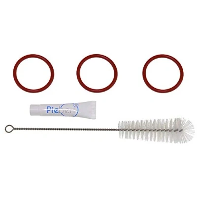 Abbildung von Pflegeset 200702 kompatibel zu SAECO PHILIPS Brühgruppen Bürste Dichtung Silikonfett Dichtungen Ø innen 32x4mm