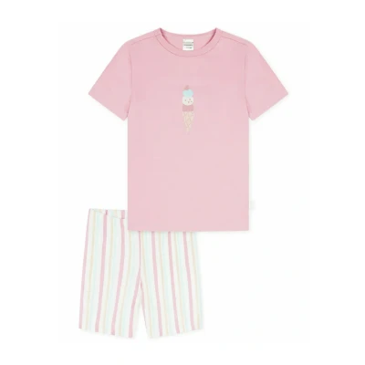 Abbildung von Schiesser Motiv Set Nachtwäsche für Kinder, Größe: 92, Rosa weiß