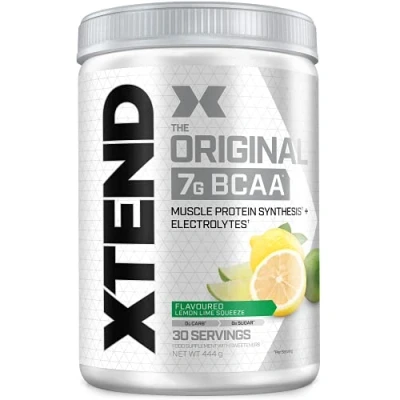 Abbildung von XTEND Original BCAA Pulver Zitrone &amp; Limette Squeeze Ergänzungsmittel mit verzweigtkettigen Aminosäuren 7 g + Muskelproteinsynthese Elektrolyte für Regeneration Hydration 30 Portionen