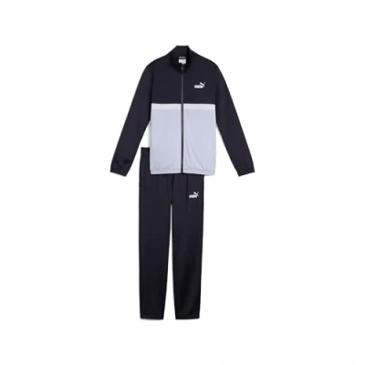 Abbildung von PUMA Jungen Poly Colorblock Suit B Gestrickte Anzüge, New Navy, 140 EU