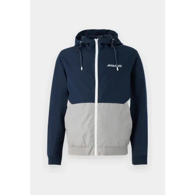 Abbildung von Jack &amp; Jones Jjerush HOOD Übergangsjacke, Herren, Größe: Small, Dunkelblau