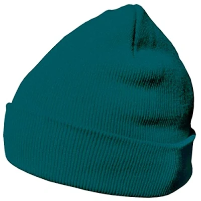 Abbildung von DonDon Mütze Herren Damen Wintermütze Beanie klassisches Design petrolgrün