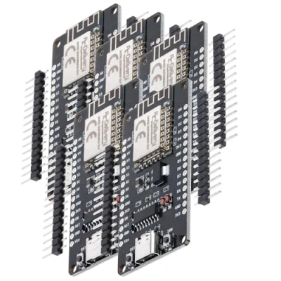 Abbildung von AZDelivery 5X NodeMCU Lolin V3 Module ESP8266 ESP 12F WiFi mit USB C Anschluss Development Board CH340 unverlötet kompatibel Arduino inklusive E Book!