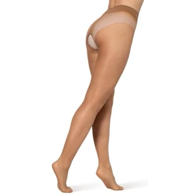 Abbildung von BANANALU 20 Den Ouvert Strumpfhose mit offenem Schritt Intimo Bronze L