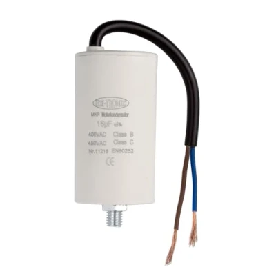 Abbildung von Kondensator Anlaufkondensator Motorkondensator Arbeitskondensator Kabel 16µF 450V