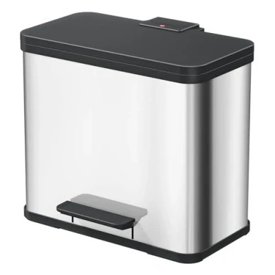 Abbildung von Hailo Mülleimer »Öko duo Plus L«, 2 Behälter, 26 l, Stahlblech o. Edelstahl, Kunststoff Inneneimer, Made in Germany