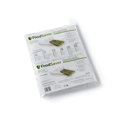 Abbildung von Foodsaver FSB3202 I Folienbeutel 32 Stück 28x36 cm / Vakuumrollen für lebensmittel Vakuumierer Sous Vide, Reusable