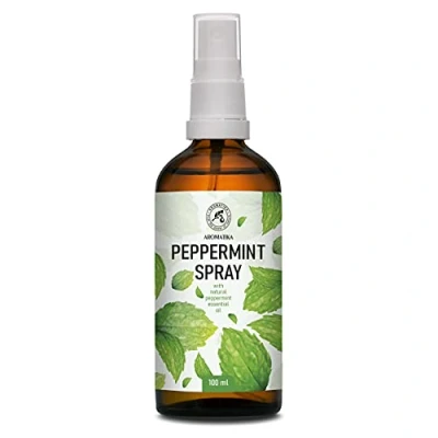 Abbildung von Pfefferminz Aromaspray 100 ml mit ätherischem Pfefferminzöl Aromatherapie Raumspray Spray zur Aromatisierung der Luft Raumnebel Kissen und Leinenspray Raumduft Duftspray