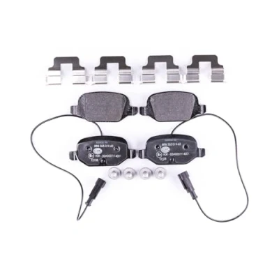 Abbildung von HELLA 8DB 355 019 631 Bremsbelagsatz mit integriertem Verschleißwarnkontakt Bremssattelschrauben Zubehör FIAT: 500 Hatchback, 500X