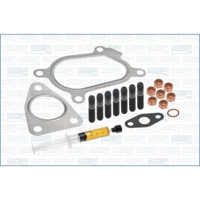 Abbildung von AJUSA JTC11238 Montagesatz, Lader with studs, syringe oil mit Dichtungen Montageanleitung RENAULT: TRAFIC 2 Kasten, MASTER ESPACE 3