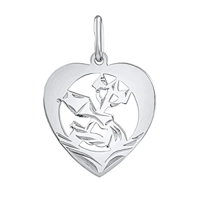 Abbildung von SILVEGO Damen Anhänger aus 925 Sterling Silber Sternzeichen Wassermann Herz