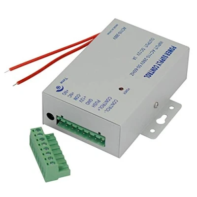 Abbildung von YAVIS Netzteil Tür Zugangskontrolle System Netzschalter 3A 110 240 V AC auf 12 DC für Access Control Türschloss mit Zeitverzögerung K80