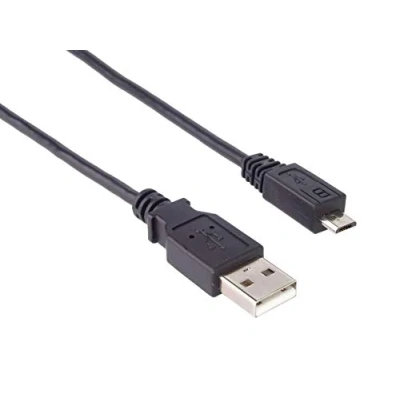 Abbildung von PremiumCord USB Micro Schnellladekabel 70cm, A Stecker auf B Stecker, 2.0 High Speed Datenkabel, Schnellladung, 5Pins, 2x geschirmt, AWG28, Farbe schwarz, Länge 70cm