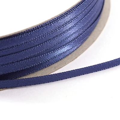 Abbildung von Vaessen Creative Satinband, Anthrazit, 3 mm x 100 m Doppelsatinband, Schleifenband, Dekoband, Geschenkband, Stoffband für Hochzeit, Taufe und Geburtstagsgeschenke