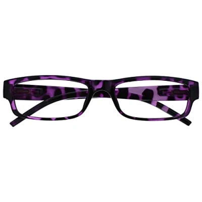 Abbildung von OPULIZE Unisex Ace Reading Glasses, Lila Schildpatt, +3,50 Dioptrien