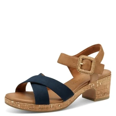 Abbildung von Marco Tozzi Riemensandalette, Damen, Größe: 39, Navy comb Schuhe