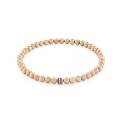 Abbildung von Tommy Hilfiger Jewelry Armband mit Schmuckperlen für Damen Kollektion aus Edelstahl, Gelbgold und Nelkengold