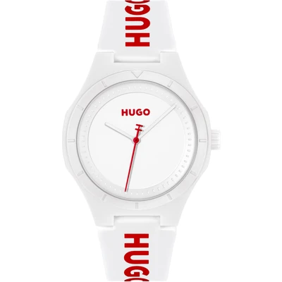Abbildung von HUGO LIT FOR HIM Uhr, Herren, Größe: One Size, White