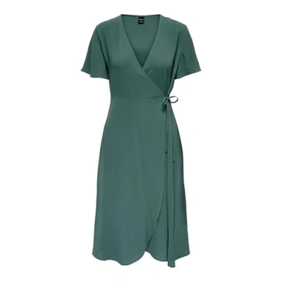 Abbildung von ONLY Onlcali MIDI WRAP Dress Freizeitkleid, Damen, Größe: XS, Balsam green