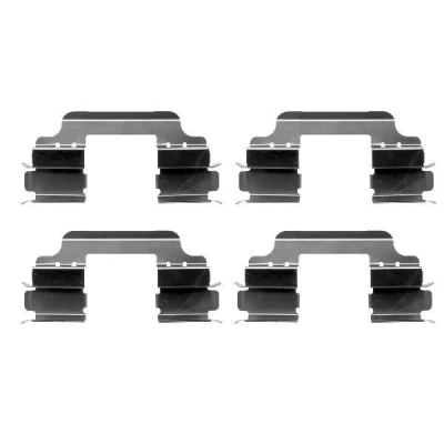 Abbildung von HELLA 8DZ 355 203 141 Zubehörsatz, Scheibenbremsbelag RENAULT: CLIO 3, Megane 4, Modus / Grand Modus, MINI: Hatchback, Clubman, BMW: 1 Coupe