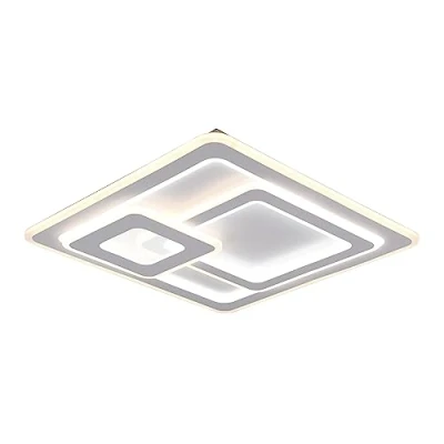 Abbildung von Trio Leuchten LED Deckenleuchte Mita 629219331, Metall Weiß matt, Acryl, inkl. 76 Watt LED, Fernbedienung, Dimmer, Farbwechsel