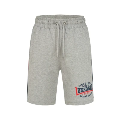 Abbildung von Lonsdale Normale Passform SAN Jogginghose, Herren, Größe: XL, Marl grey navy red