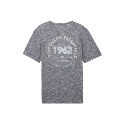 Abbildung von TOM Tailor MIT LOGO Tshirt print, Herren, Größe: Medium, Dark blue stripe